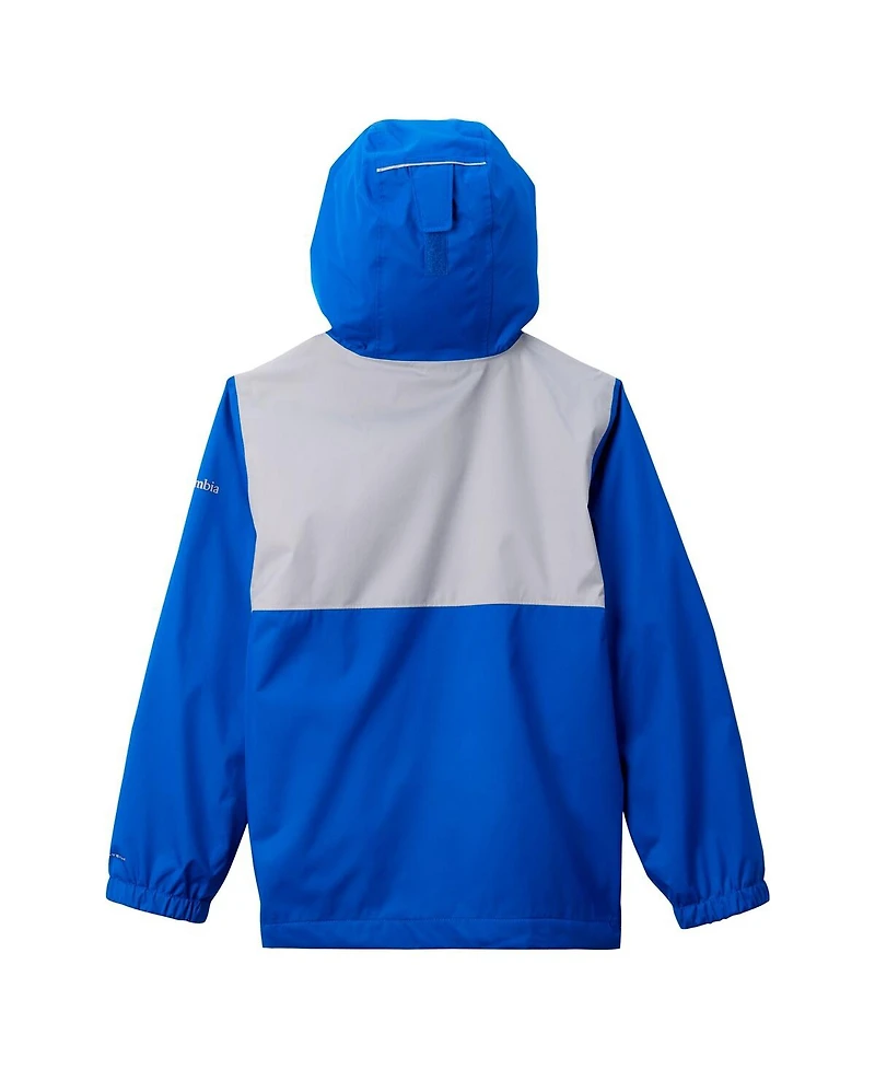 Columbia Big Boys and Girls Royal Kentucky Wildcats Rainy Fields Lined Omni-Tech Full-Zip Hoodie Jacket