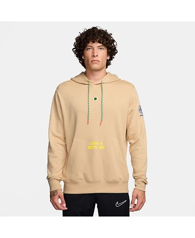 Nike Men's Tan Brazil Women's National Team Club Fleece Pullover Hoodie