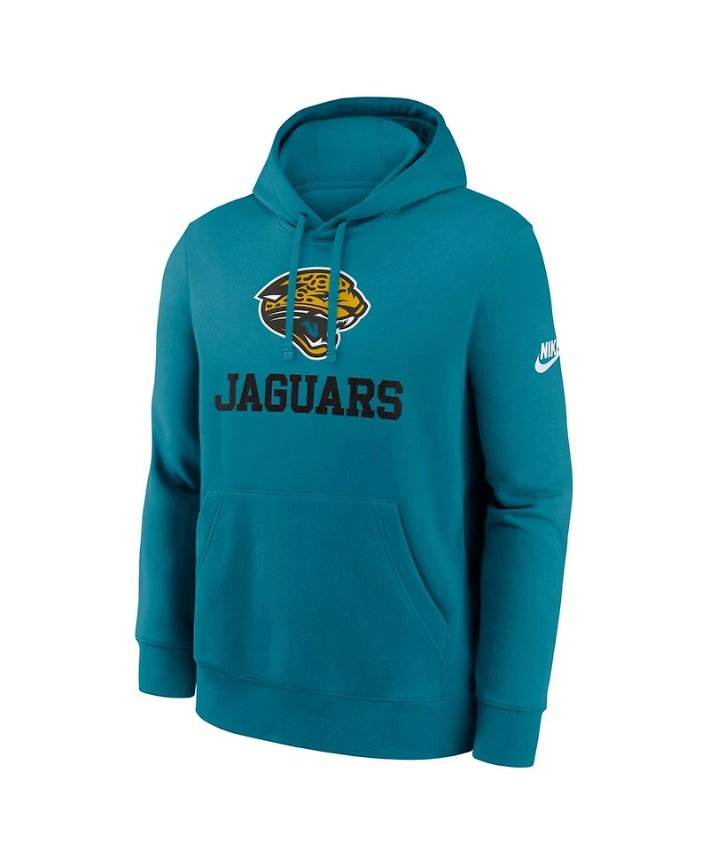 Nike Men's Teal Jacksonville Jaguars Best Season Rewind Club Pullover Hoodie