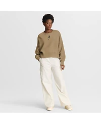 Nike Women's Tan Alabama Crimson Tide Oversized Phoenix 2-Hit Pullover Sweatshirt