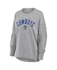 Fanatics Women's Heather Gray Dallas Cowboys Hometown Legacy Long Sleeve T-Shirt