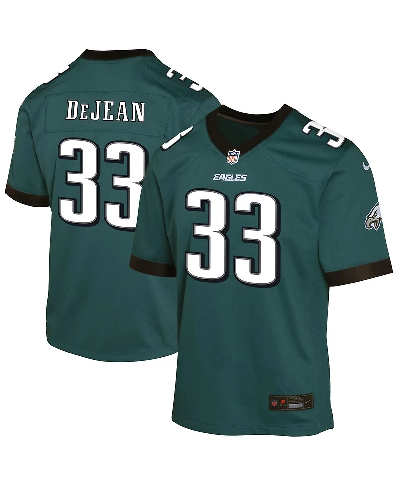 Nike Big Boys and Girls Cooper DeJean Midnight Green Philadelphia Eagles Game Player Jersey