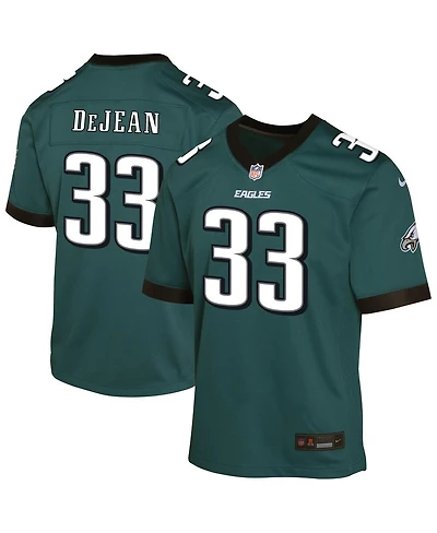 Nike Big Boys and Girls Cooper DeJean Midnight Green Philadelphia Eagles Game Player Jersey
