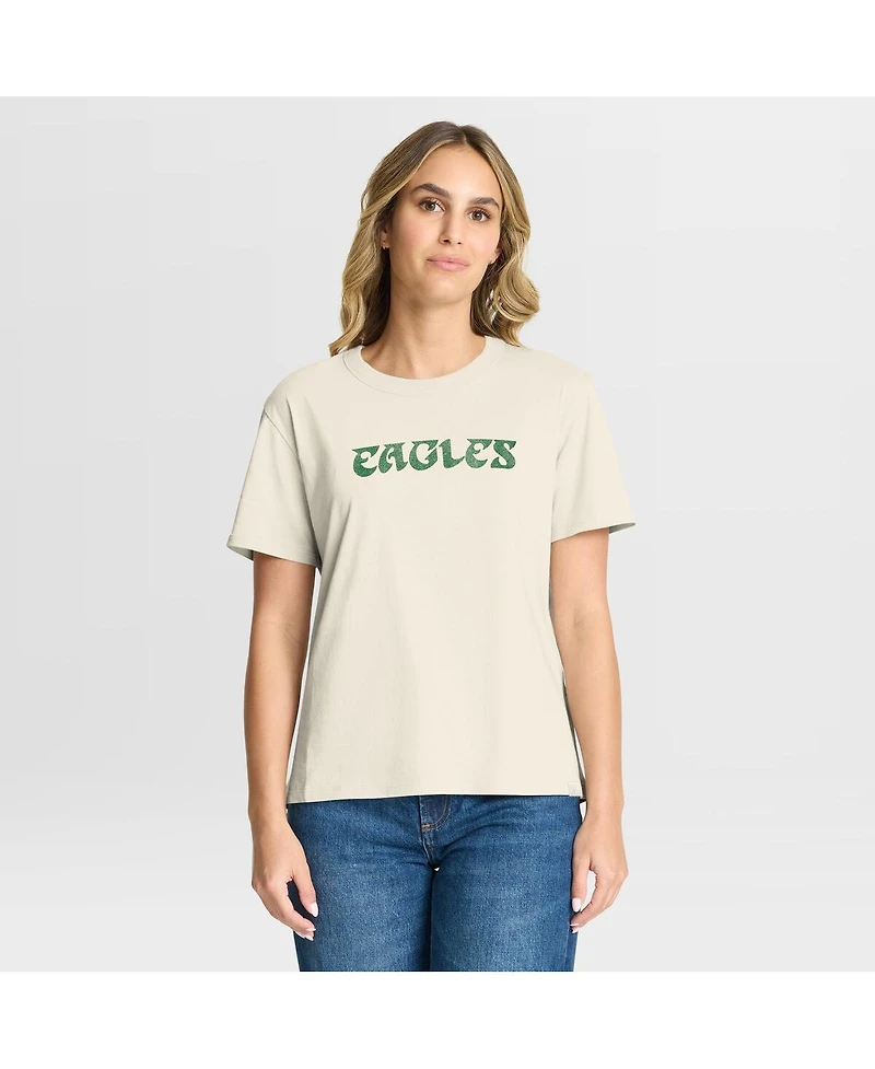 Fanatics Women's Cream Philadelphia Eagles Dove Legacy T-Shirt