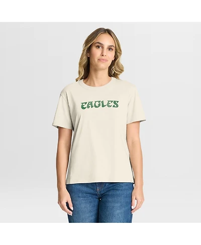 Fanatics Women's Cream Philadelphia Eagles Dove Legacy T-Shirt