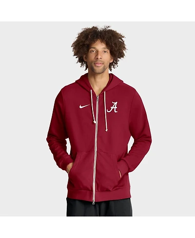 Nike Men's Crimson Alabama Tide 2025 Sideline Standard Issue Dri-fit Full-Zip Hoodie