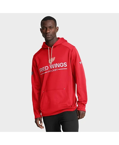 Fanatics Men's Red Detroit Wings Authentic Pro Centennial Rink Hoodie