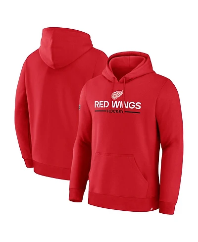 Fanatics Men's Red Detroit Wings Centennial Fleece Hoodie