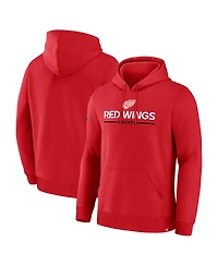 Fanatics Men's Red Detroit Wings Centennial Fleece Hoodie