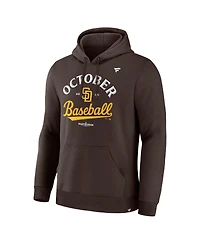 Fanatics Men's Brown San Diego Padres 2025 Mlb Postseason Locker Room Hoodie