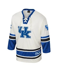 Colosseum Men's Cream Kentucky Wildcats Puck Proud Fashion Hockey Jersey