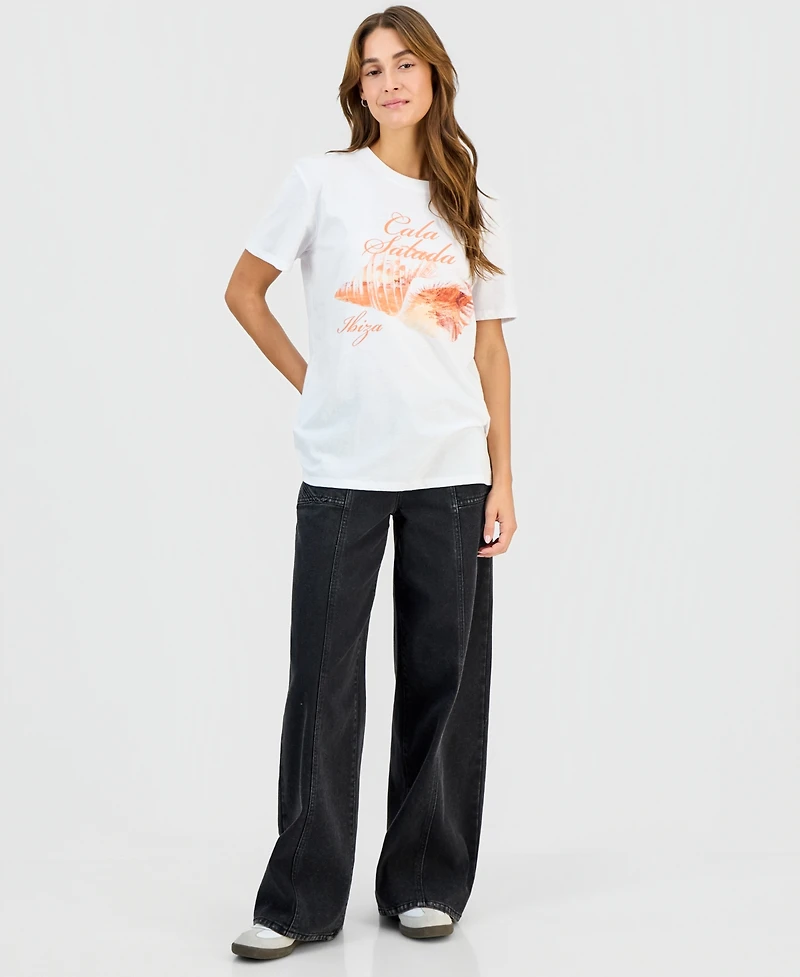 Self Esteem Juniors' Ibiza Seashell Crewneck Tee