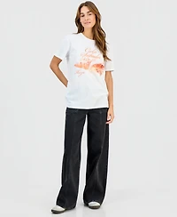 Self Esteem Juniors' Ibiza Seashell Crewneck Tee