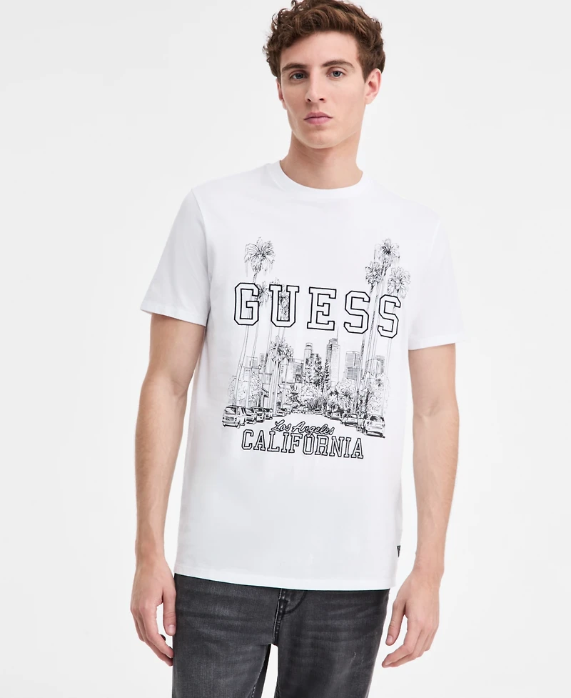 Guess Men's Boulevard Short-Sleeve Crewneck Graphic T-Shirt