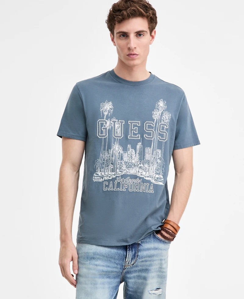 Guess Men's Boulevard Short-Sleeve Crewneck Graphic T-Shirt