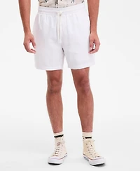 Sun + Stone Men's Chase Regular-Fit 6" Linen Blend Shorts, Exclusively at Macy's