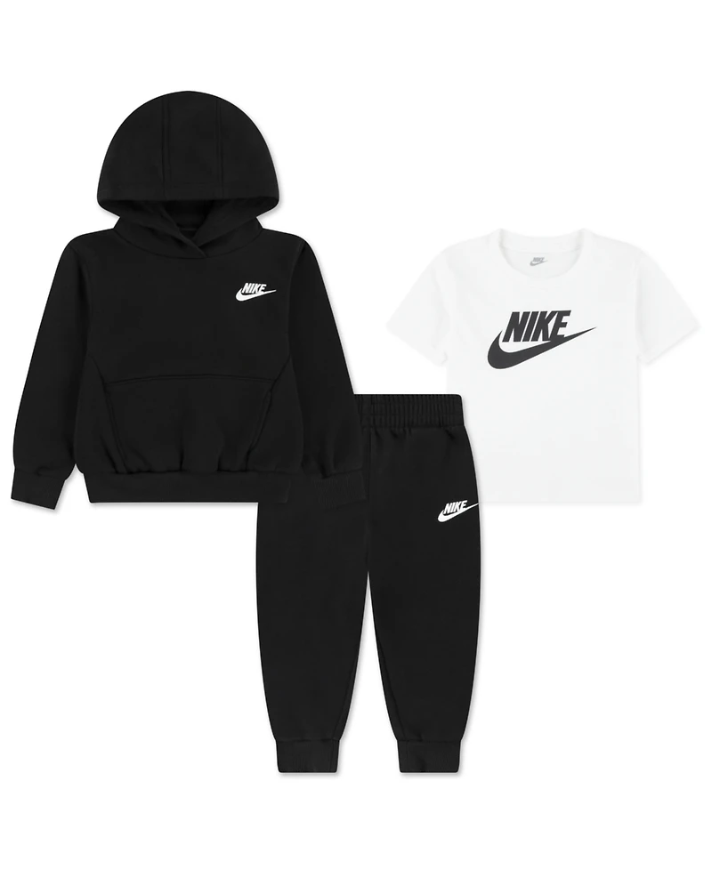 Nike Toddler Boy 2T-4T Long-Sleeve Hoodie, T-Shirt and Jogger Pants, 3-Piece Set