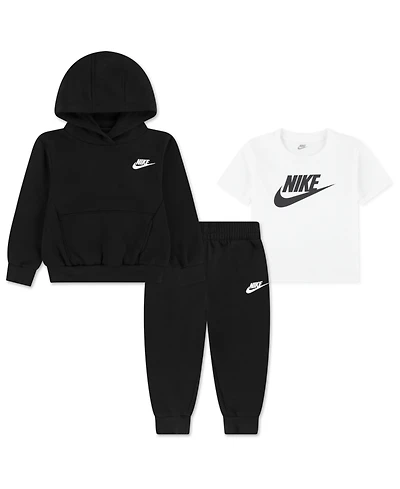 Nike Toddler Boy 2T-4T Long-Sleeve Hoodie, T-Shirt and Jogger Pants, 3-Piece Set