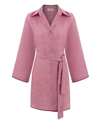Labeca London Women's Short Linen Mini Kaftan