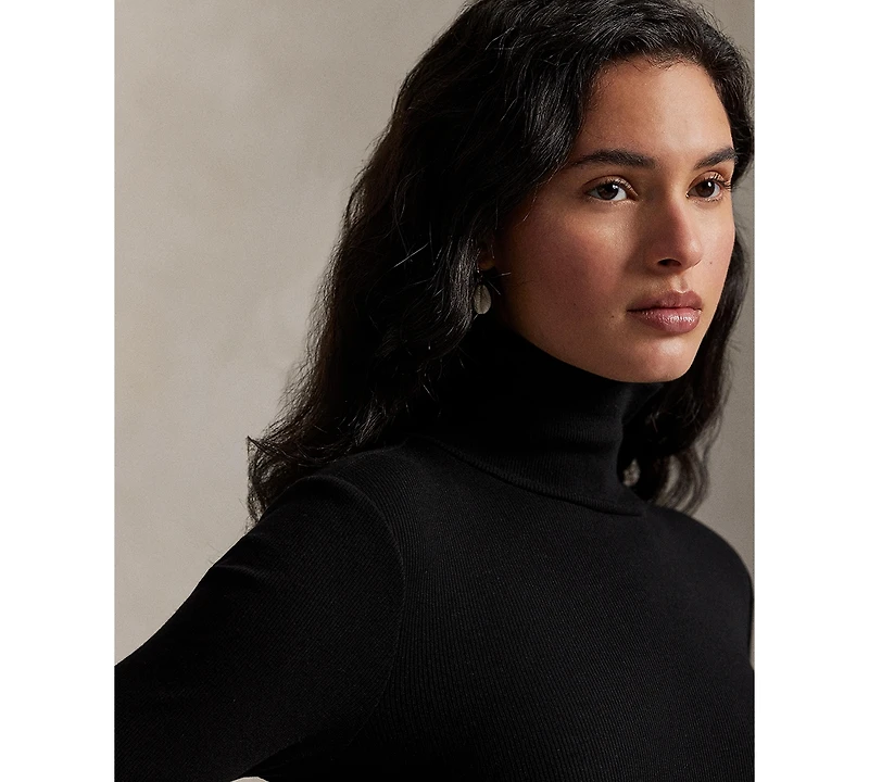 Polo Ralph Lauren Women's Ribbed Turtleneck Dress