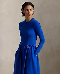 Polo Ralph Lauren Women's Cotton Long-Sleeve Dress
