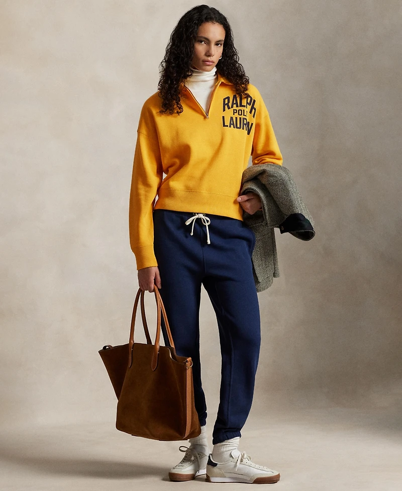 Polo Ralph Lauren Women's Logo Fleece Quarter-Zip Sweatshirt