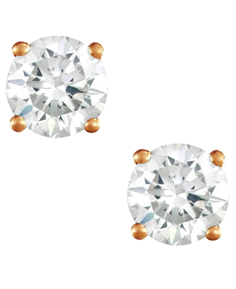 Macy's Diamond Stud Earrings (1 ct. t.w.) in 14K Yellow Gold