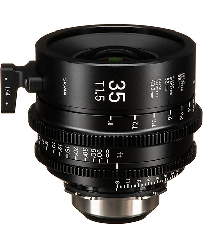 Sigma 35mm T1.5 Ff High-Speed Art Prime Lens with /i Technology for Pl Mount, Feet