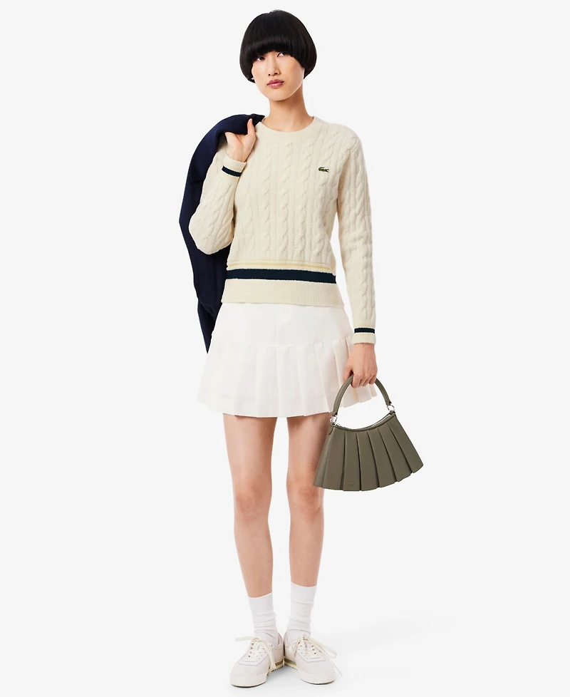 Lacoste Usa Women's Crewneck Tennis Sweater