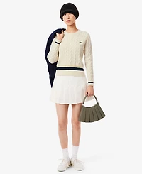 Lacoste Usa Women's Crewneck Tennis Sweater