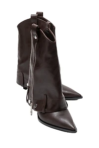 Prologue Shoes Lola Zip Pointed Toe Heel Boot (Women)