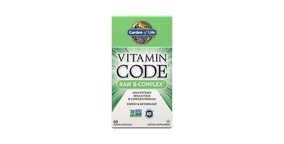 Garden of Life Vitamin Code ,Raw B Complex 60 Caps