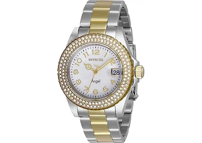Invicta Women's Angel Quartz 3 Hand White Dial Watch