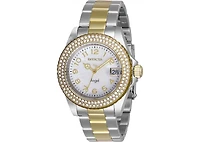 Invicta Women's Angel Quartz 3 Hand White Dial Watch