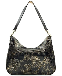Patricia Nash Athani Bark Leaves Shoulder Handbag
