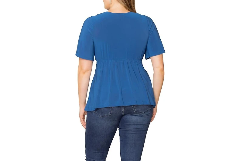 Kiyonna Plus Abby Twist Front Top
