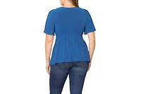 Kiyonna Plus Abby Twist Front Top