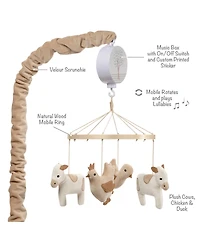 Bedtime Originals Farmyard Friends Musical Baby Crib Mobile Soother Toy