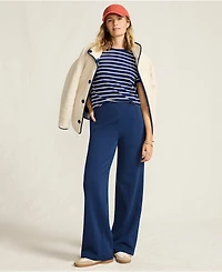 Lands' End Women's Petite Serious Sweats High Rise Fleece Lined Straight Leg Pants