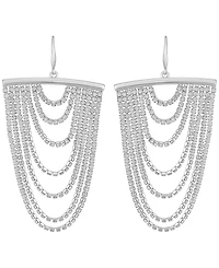 Guess Rhinestones Tassel Drop Earrings (also in Silver-Tone)