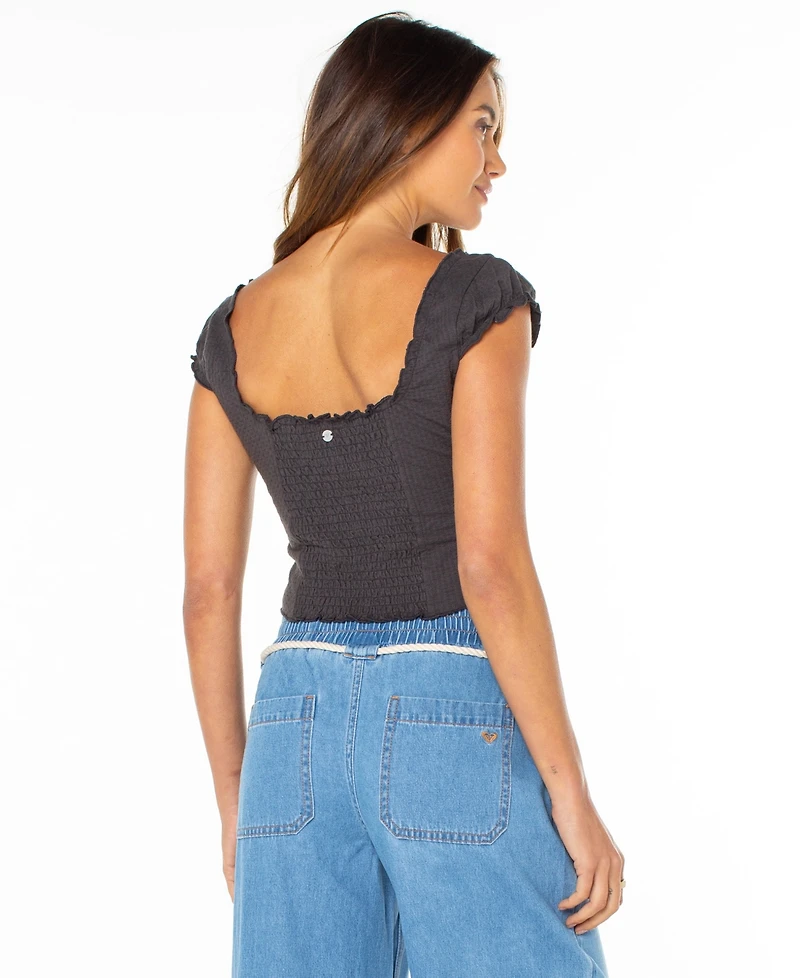Roxy Women's Moonglow Short Sleeve Knit Top