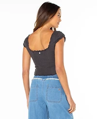 Roxy Women's Moonglow Short Sleeve Knit Top