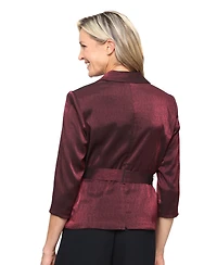 Alex Evenings Women's V-Neck Shimmer Top