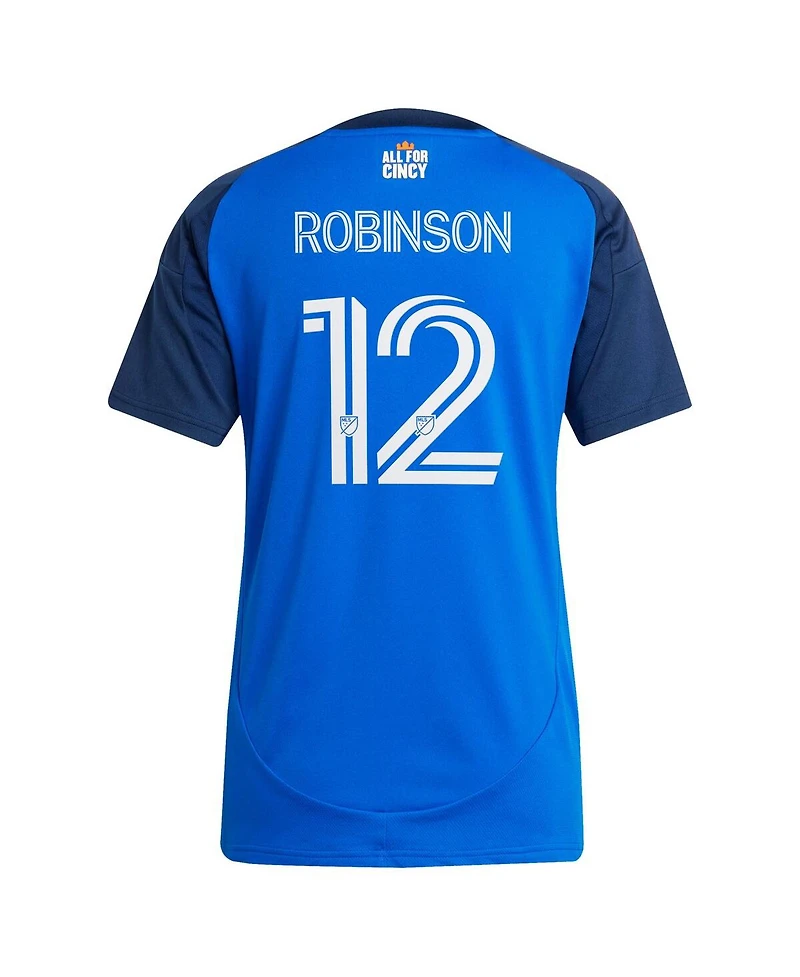 Adidas Women's Miles Robinson Blue Fc Cincinnati 2025 Orange and Legacy Kit Replica Player Jersey