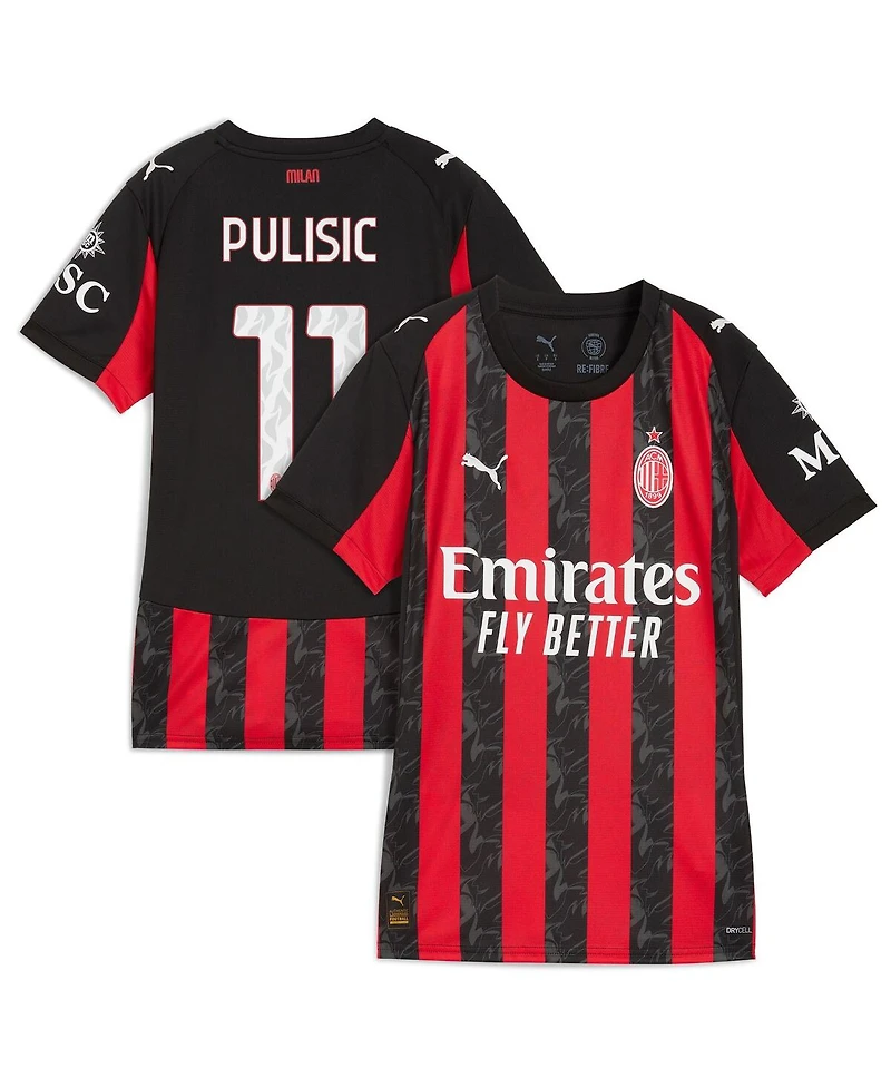 Puma Women's Christian Pulisic Red Ac Milan 2025/26 Home Replica Player Jersey