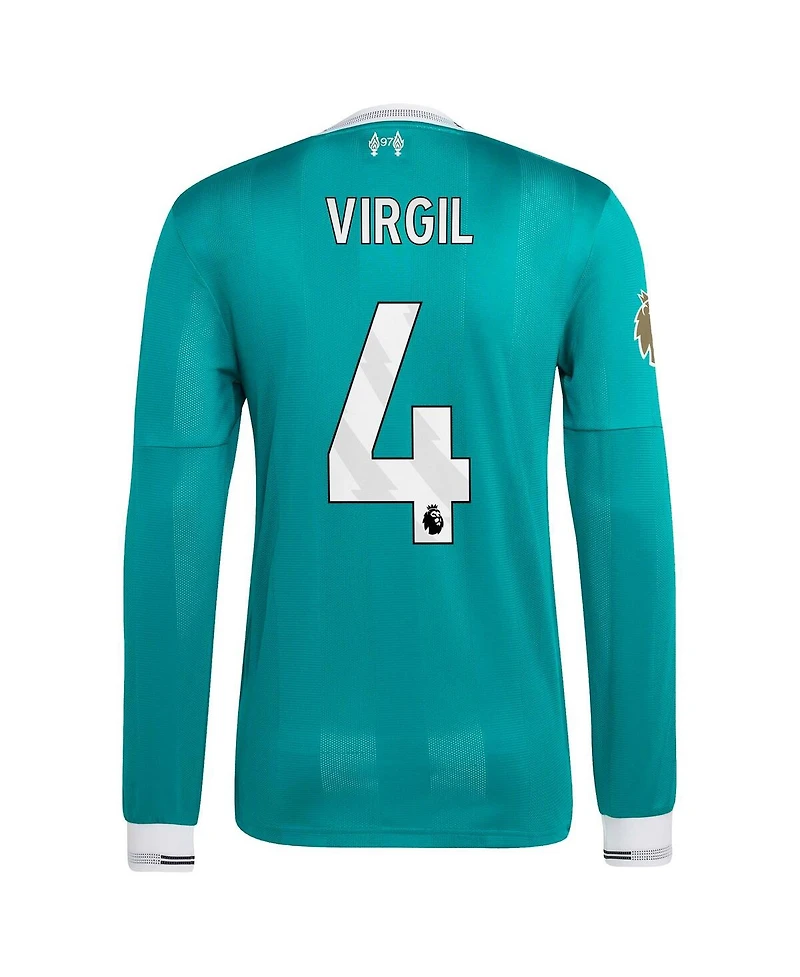 Adidas Men's Virgil van Dijk Green Liverpool 2025/26 Third Authentic Long Sleeve Player Jersey