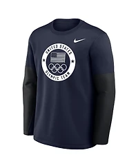 Nike Men's Navy Coaches Therma-fit Long Sleeve Hoodie