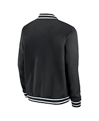 Nike Men's Black Full-Zip Bomber Jacket