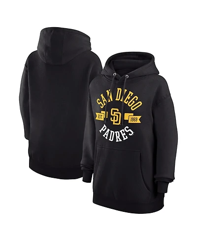 G-iii 4Her by Carl Banks Women's Black San Diego Padres City Graphic Pullover Hoodie