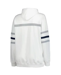 Mitchell & Ness Women's White Chicago Bears Plus Head Coach Throwback Pullover Hoodie